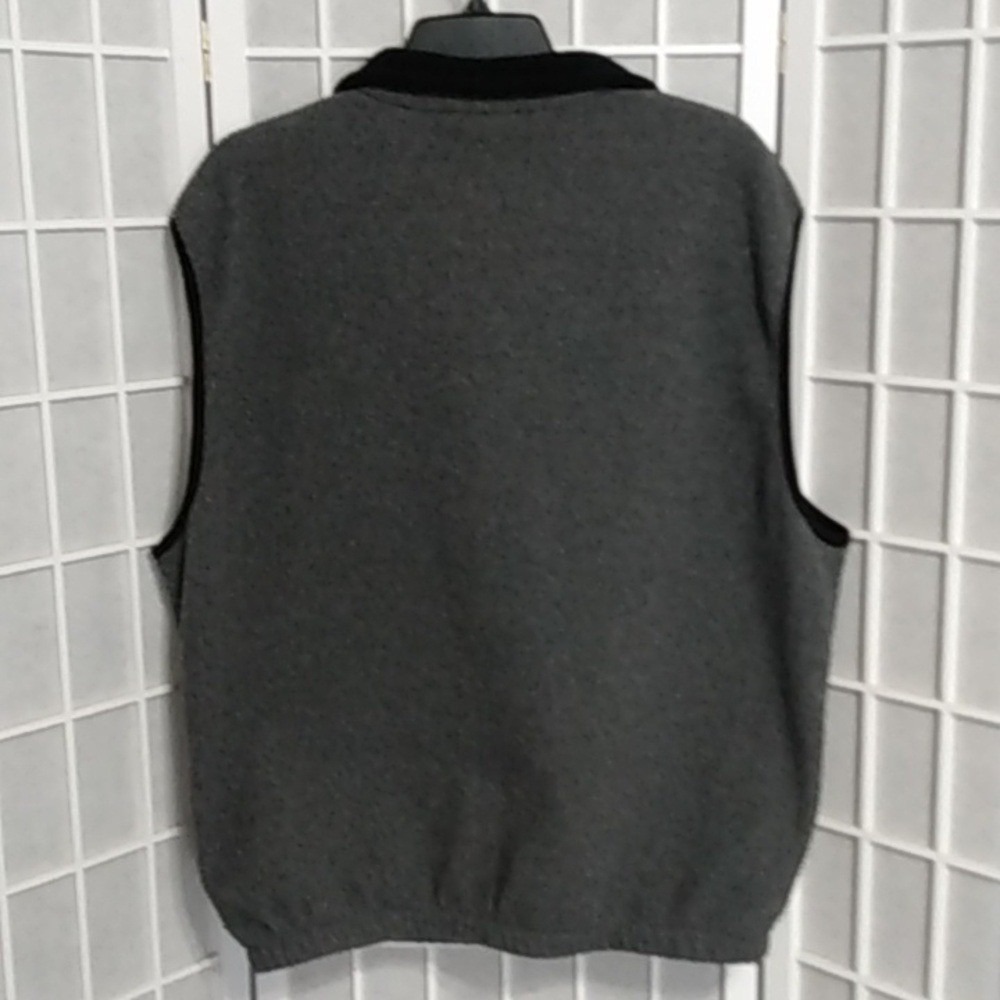 Avalanche Wear Men's Fleece Vest X-Large Gray Full Zip Performance Outdoor - Picture 5 of 15